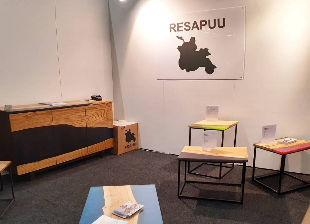 Resapuun näyttelyosastolta, Habitare, Voimapuu