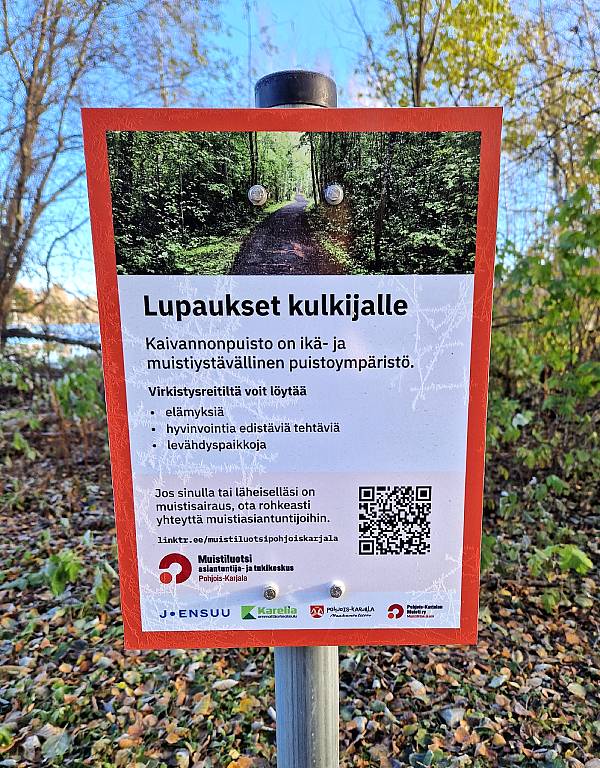 Kyltti: Lupaukset kulkijalle
