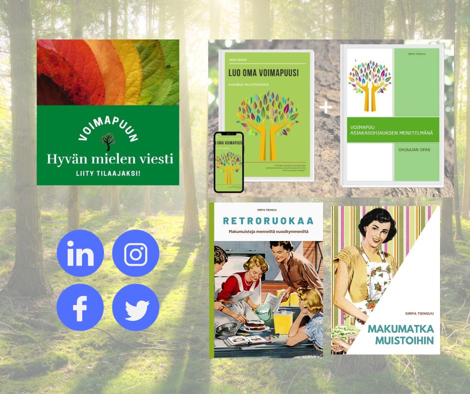 Voimapuu kirjat esittely ym