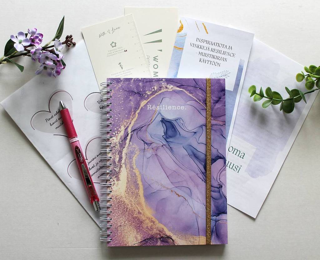 Valoa ja voimaa muistikirjapaketti -lila, Voimapuu