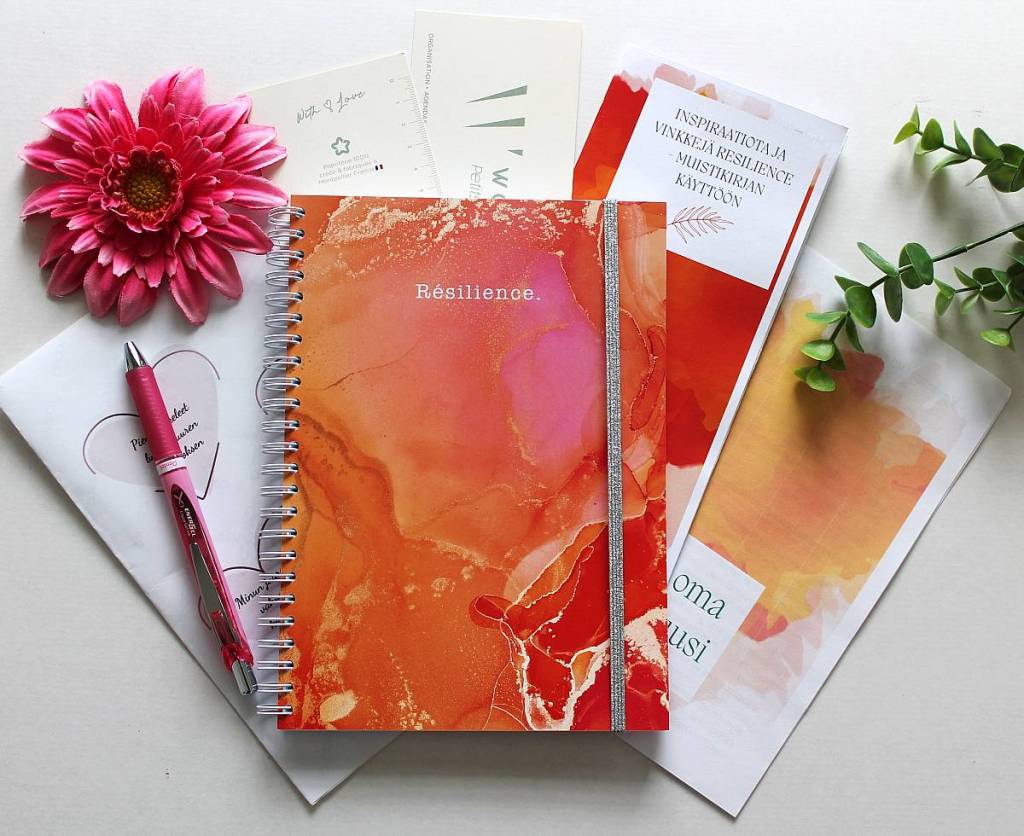 Valoa ja voimaa muistikirjapaketti, punainen, Voimapuu